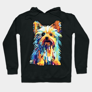 Yorkshire Terrier Dog Pet World Animal Lover Furry Friend Abstract Hoodie